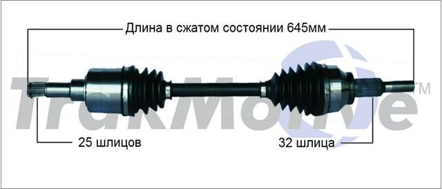 Półoś napędowa przednia lewa Trakmotive/Surtrack CH8115 cena, od 98,82 USD