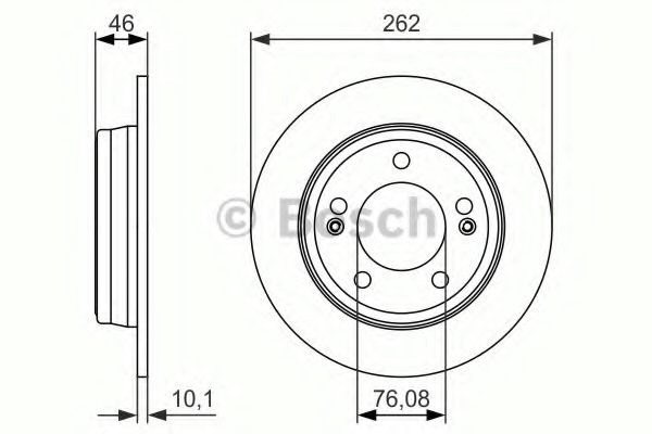 986479052 Bosch tarcza hamulcowa tylna