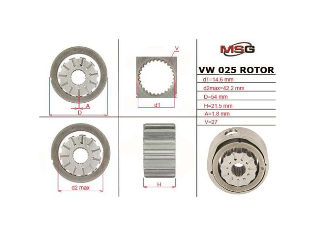 Do koszyka Zestaw naprawczy pompy wspomagania hydraulicznego Volvo XC90  