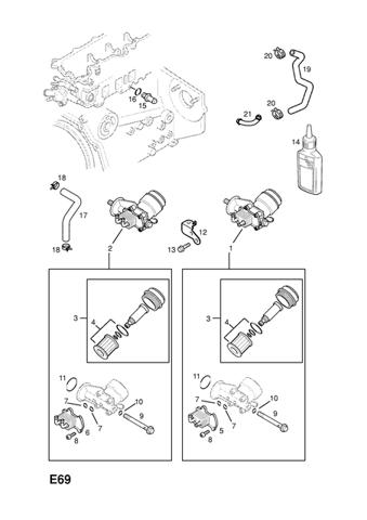 Do koszyka 97189134 General Motors Uszczelka adaptera filtra oleju