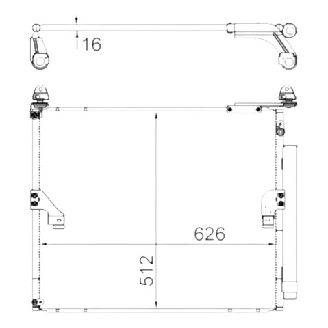 Chłodnica klimatyzacji TYC 606TY2067 cena, od 109,37 USD