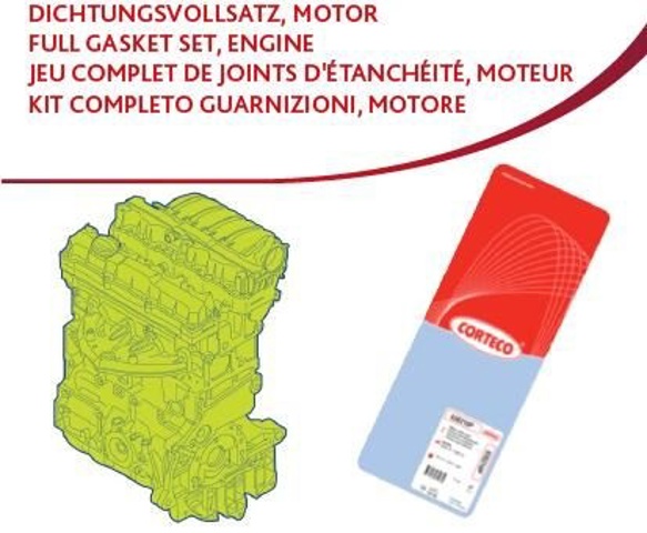 49379245 Corteco Zestaw uszczelek silnika pełny