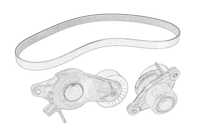1678169480 Peugeot/Citroen Pasek napędowy mechanizmów, zestaw