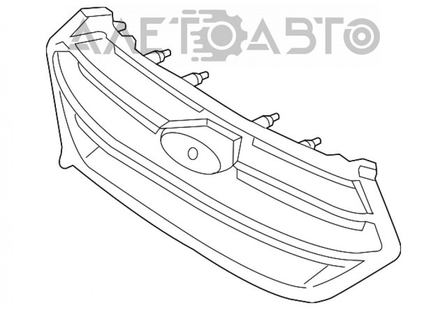 Atrapa chłodnicy FPS FP2827990 cena, od 61,02 USD