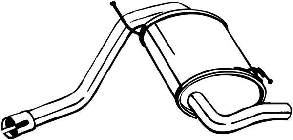 Tłumik, tylna część Renault (RVI) 200107364R