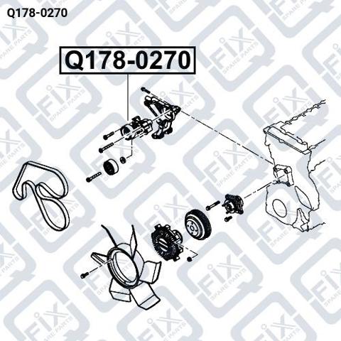 Napinacz paska napędowego Q-fix Q1780270 cena, od 55,97 USD