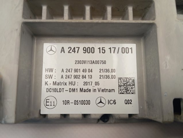 Wyświetlacz wielofunkcyjny A2479001517 Mercedes