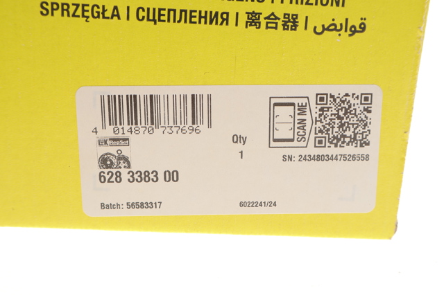 628338300 LUK Zestaw sprzęgła (3 części)