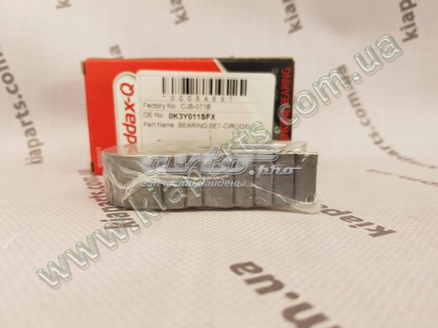 Do koszyka 0K3Y011SFX Hyundai/Kia Panewki korbowodowe wału korbowego, zestaw, 2. naprawa (+0,50)