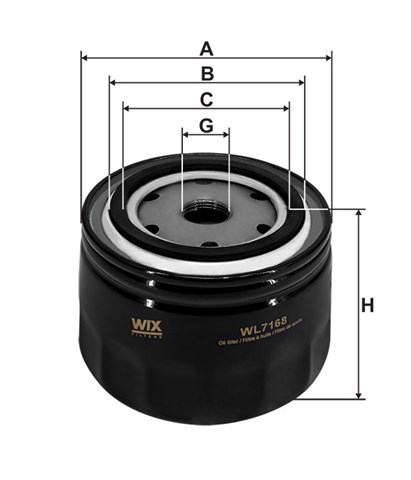 WL7168-12 WIX filtr oleju