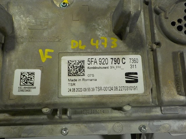 Deska rozdzielcza VAG 5FA920790C cena, od 432,45 USD