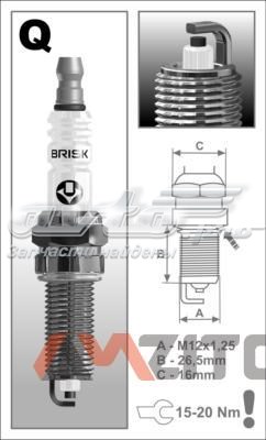 Świeca zapłonowa Brisk QR15LC1
