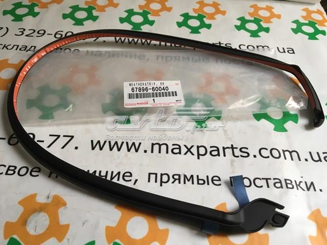 Do koszyka 6789660040 Toyota Uszczelka drzwi tylnych lewych (na drzwiach)