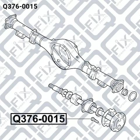 Do koszyka Q3760015 Q-fix Szpilka koła tylna
