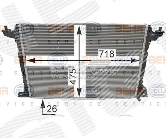 RA606573H Signeda Chłodnica silnika