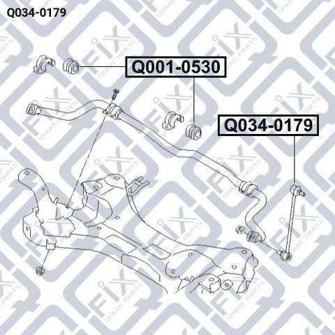 Łącznik stabilizatora przedniego Q0340179 Q-fix