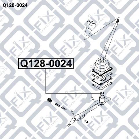 Q1280024 Q-fix Tuleja mechanizmu zmiany biegów