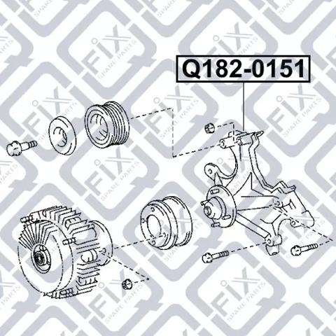 Wspornik podporowy sprzęgła wiskotycznego układu chłodzenia Q-fix Q1820151 cena, od 90,93 USD