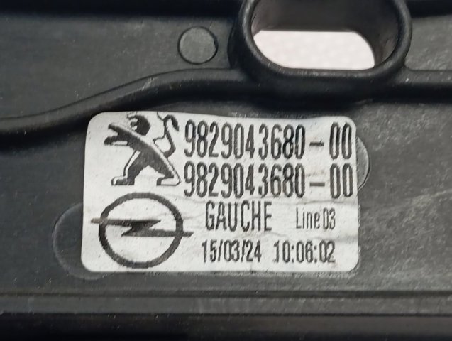 Do koszyka Mechanizm podnoszenia szyby drzwi przednich lewych Opel Corsa F P2JO