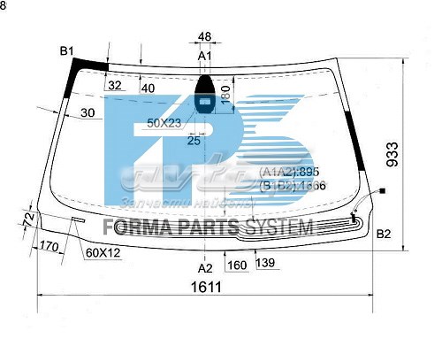 Szyba przednia do BMW 7 (E65, E66, E67)