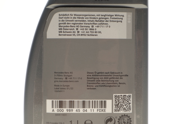 000989450411FDXE Mercedes Olej hydrauliczny (płyn)