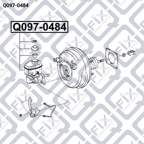 Do koszyka Q0970484 Q-fix Główny cylinder hamulców