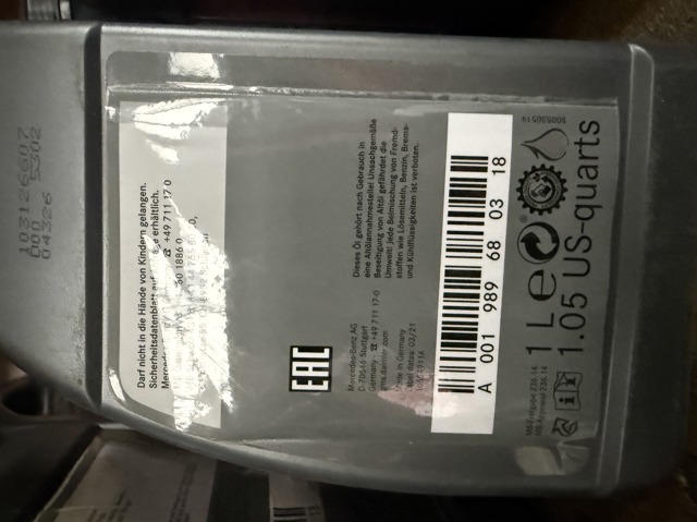  Mercedes A001989680318