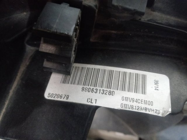 9806313280 Peugeot/Citroen Dyfuzor chłodnicy, w komplecie z silnikiem i wirnikiem
