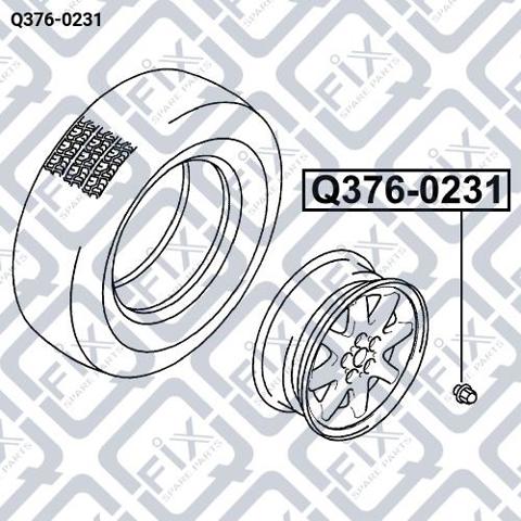 Q3760231 Q-fix Nakrętka koła