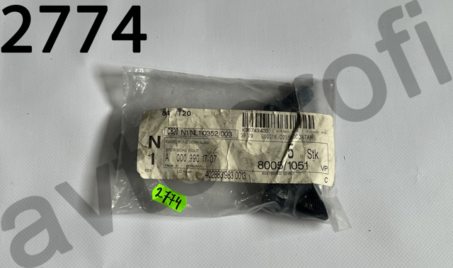 A0009901707 Mercedes Śruba koła