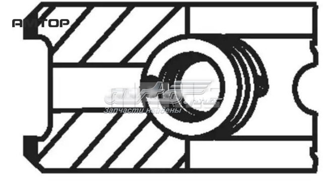 03873N0 Mahle Original Pierścienie tłokowe na 1 cylinder, STD.