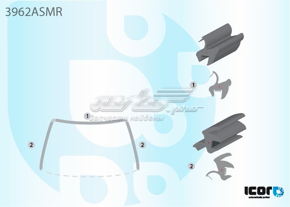 Listwa ochronna szyby przedniej do Honda CR-V I RD