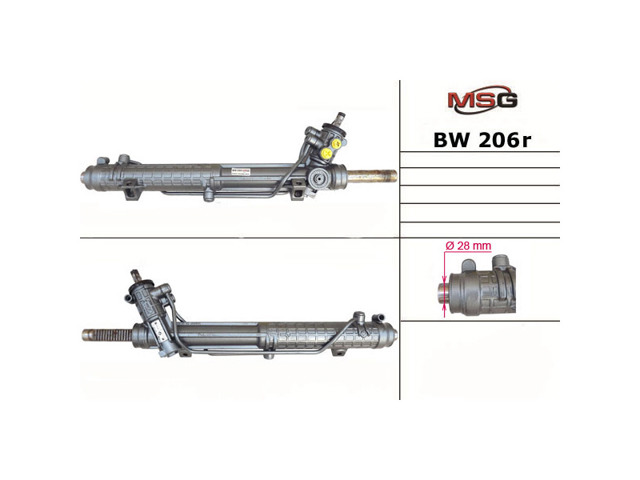 BW206R MSG Rebuilding listwa kierownicza (maglownica)