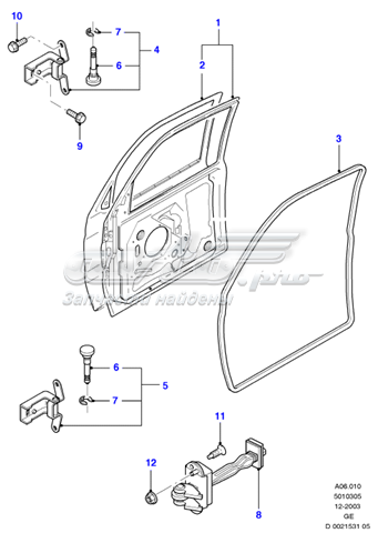 Do koszyka Drzwi przednie lewe Ford Mondeo III B4Y