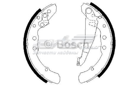 Klocki hamulcowe tylne bębnowe 986487281 Bosch