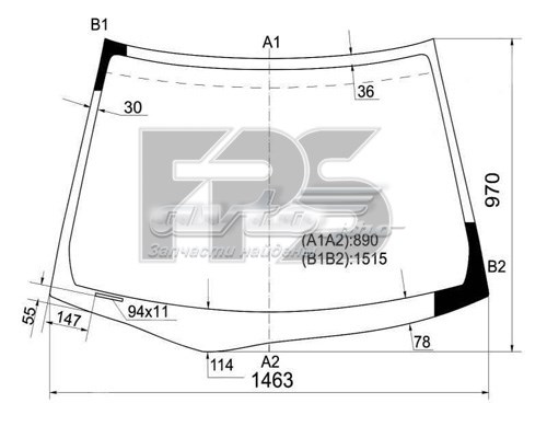 Szyba przednia Honda Civic VII sedana (ES, ET) (2000 - 2006) cena, od 115,98 USD