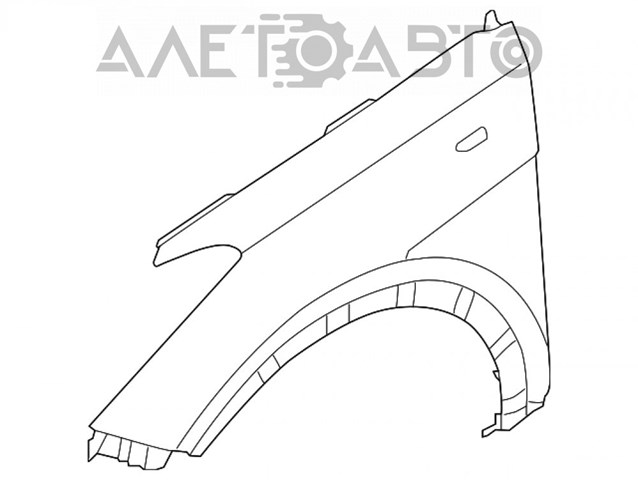 Do koszyka 66320B8000 Hyundai/Kia Błotnik przedni prawy