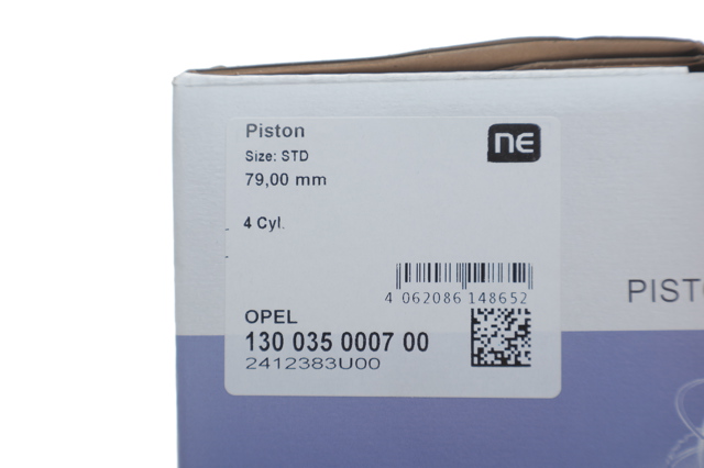 130035000700 NE/NPR Tłok, komplet do jednego cylindru, STD