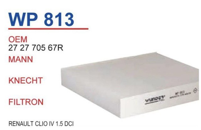 WP813 Wunder Filtr kabiny