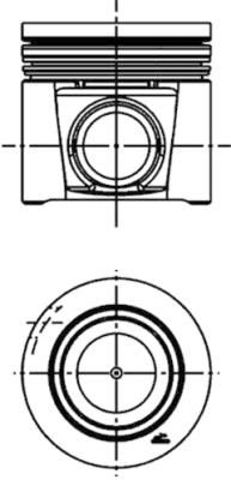 500086169 Fiat/Alfa/Lancia Tłok, komplet do jednego cylindru, STD