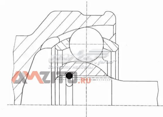 304331 GKN-Spidan przegub homokinetyczny przedni zewnętrzny