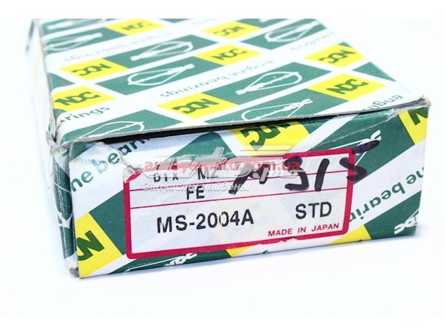 MS2004STD NDC panewki główne wału korbowego, zestaw, standardowe (std)