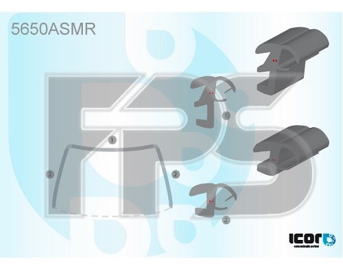  Listwa ochronna szyby przedniej Mitsubishi Pajero 