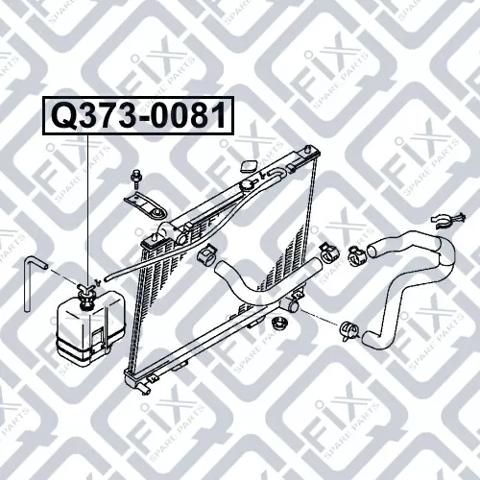 Do koszyka Q3730081 Q-fix Zbiorniczek wyrównawczy układu chłodzenia