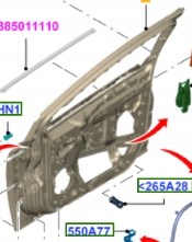 Drzwi przednie prawe 2147844 Ford