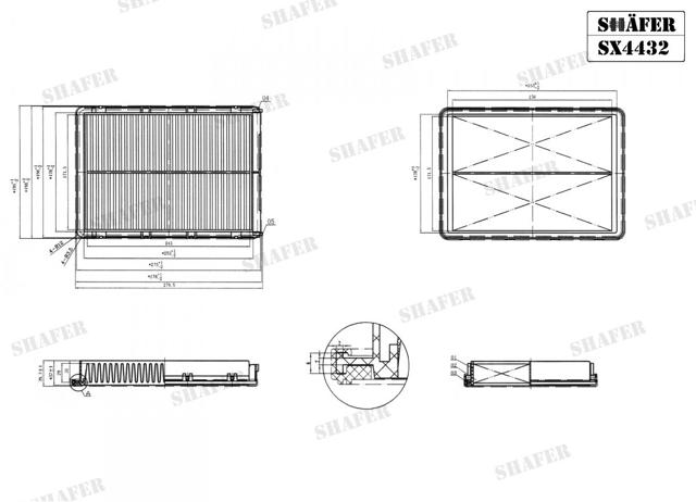 SX4432 Shafer Filtr powietrza