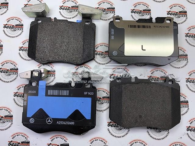 Klocki hamulcowe przednie tarczowe Mercedes A0004207902 cena, od 67,98 USD