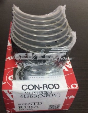 Panewki korbowodowe wału korbowego, zestaw, standardowe (STD) Taiho R136ASTD