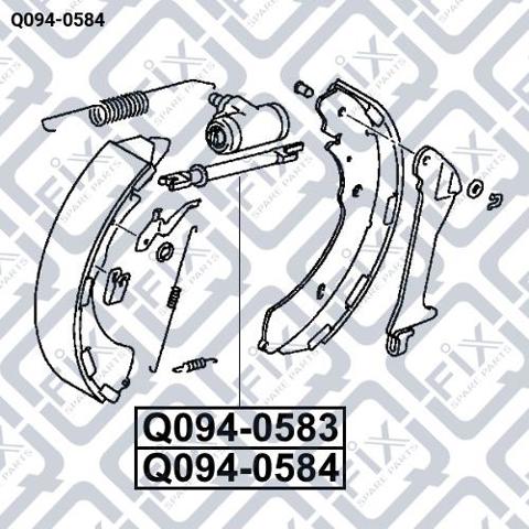 Samoregulator szczęk hamulcowych (zestaw naprawczy) Q-fix Q0940584 cena, od 24,42 USD