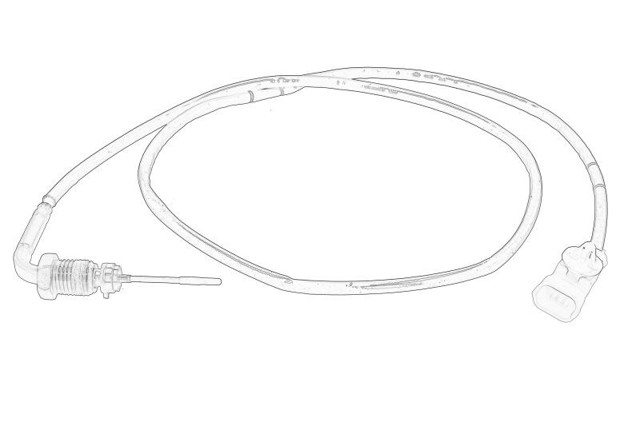 Czujnik temperatury spalin po filtrze cząstek stałych 55284358 Fiat/Alfa/Lancia